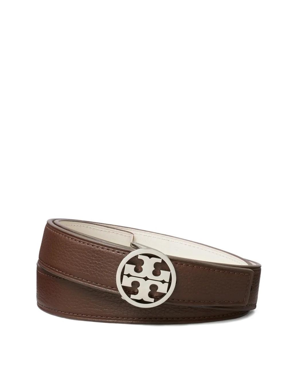 Tory Burch Brown 1" Miller Reversible Belt