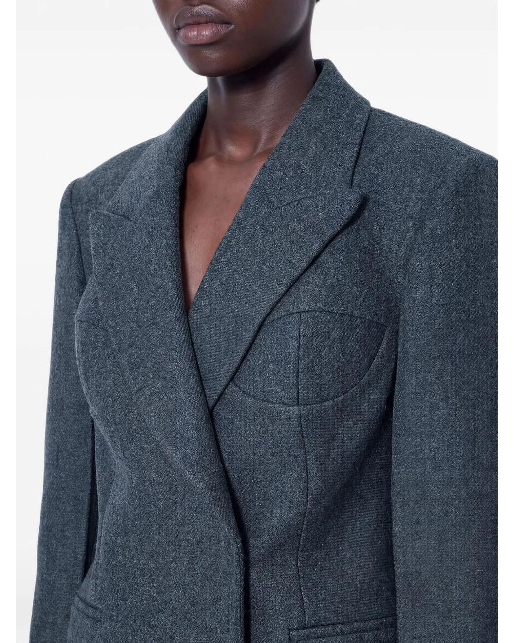 Rohe Blue Notched-Lapel Blazer