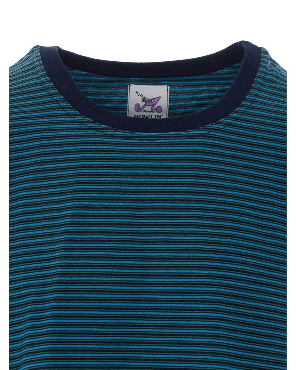 Howlin' By Morrison Blue Paradise Striped T-Shirt for men