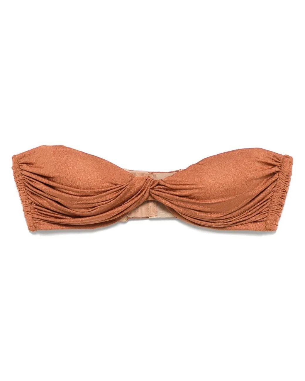 GIUSEPPE DI MORABITO Brown Twist-Detail Top