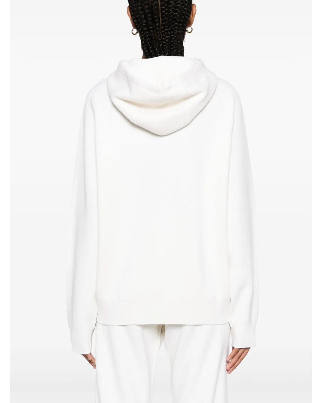 Casablanca White Casa Sport Ribbed Hoodie