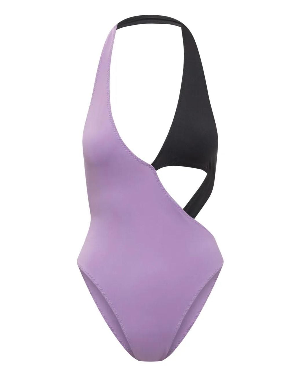 ALESSANDRO VIGILANTE Purple Colour-Block Swimsuit