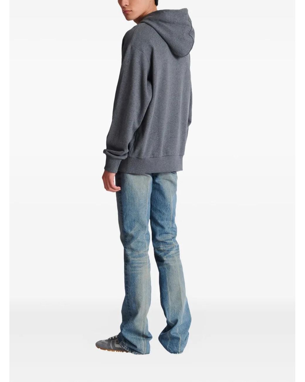 Hoodies Balmain de hombre de color Gray