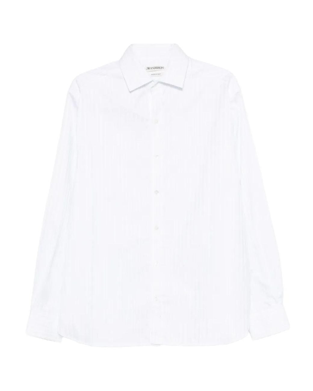 J.W. Anderson White Striped Shirt for men
