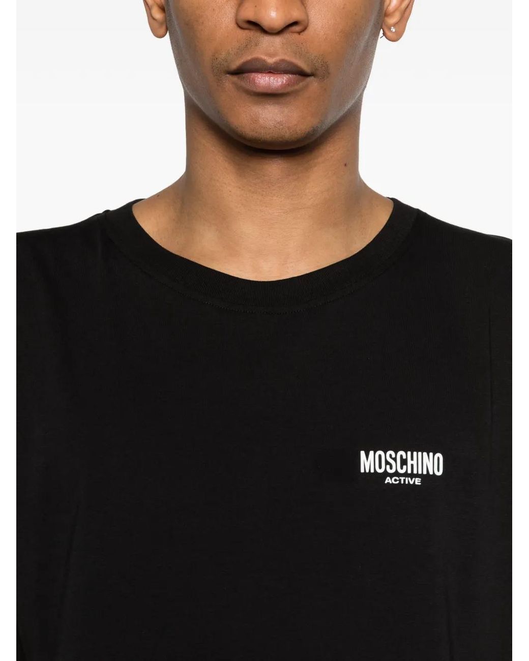 Moschino Black Logo T-Shirt for men