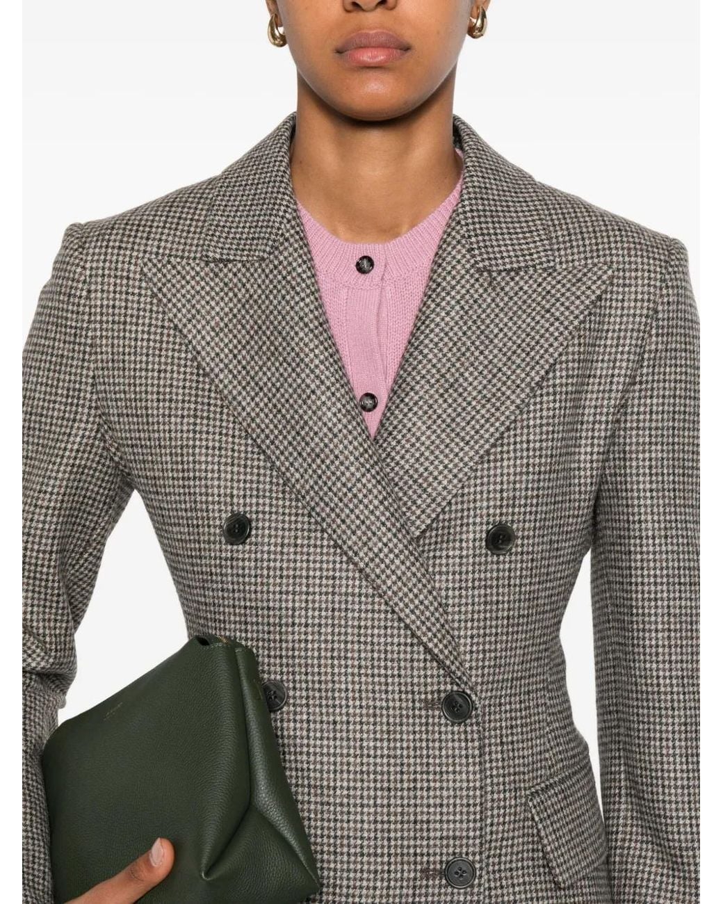 P.A.R.O.S.H. Gray Giacca Double-Breasted Jacket