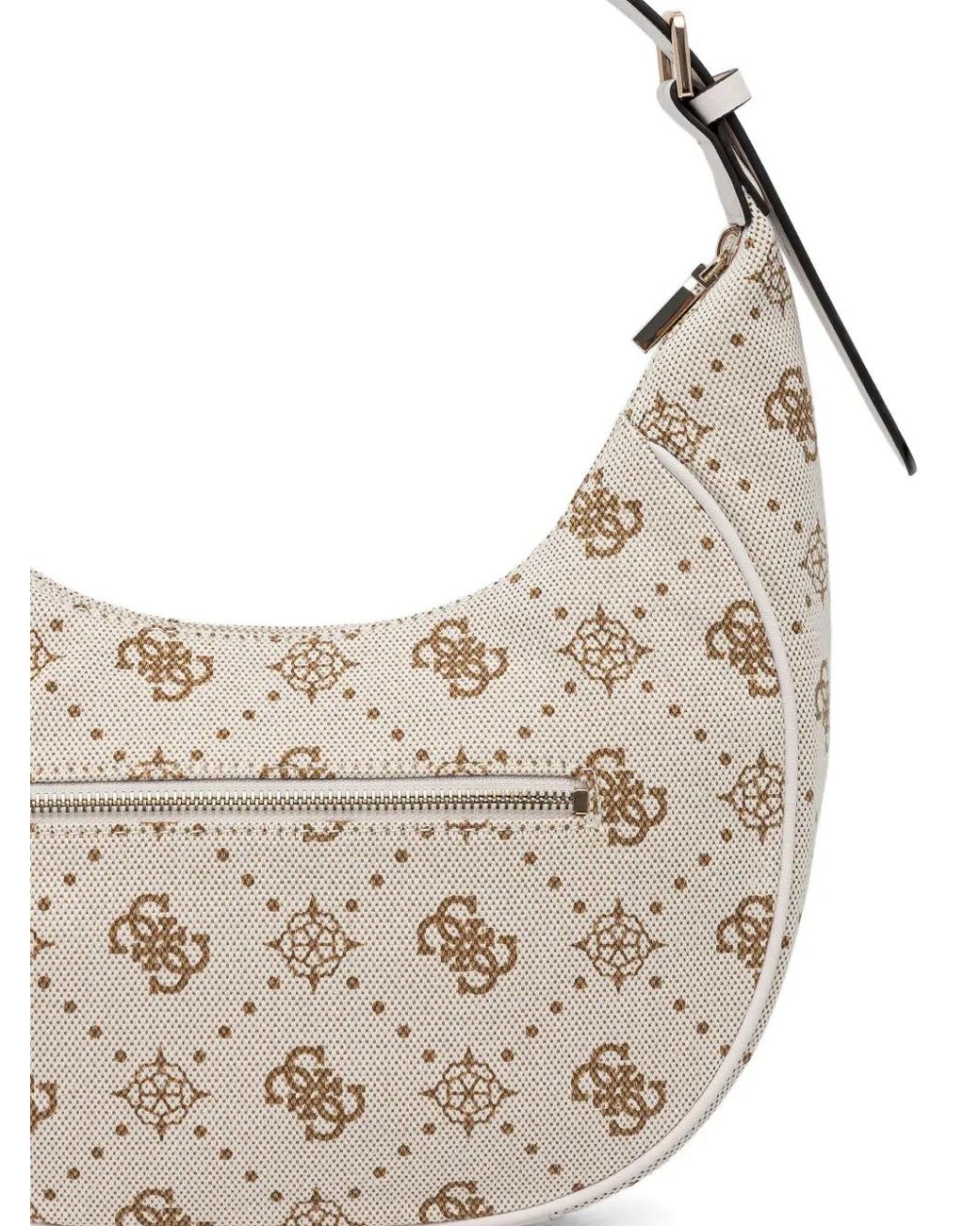 Guess White Neda 4G Tote Bag