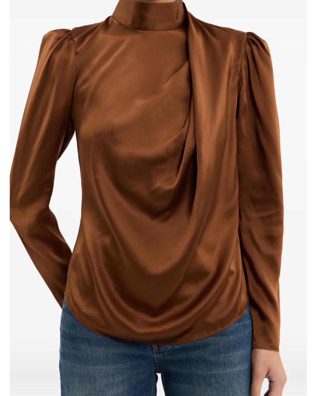 Rebecca Vallance Brown Phoenix Rose Long Sleeve Top