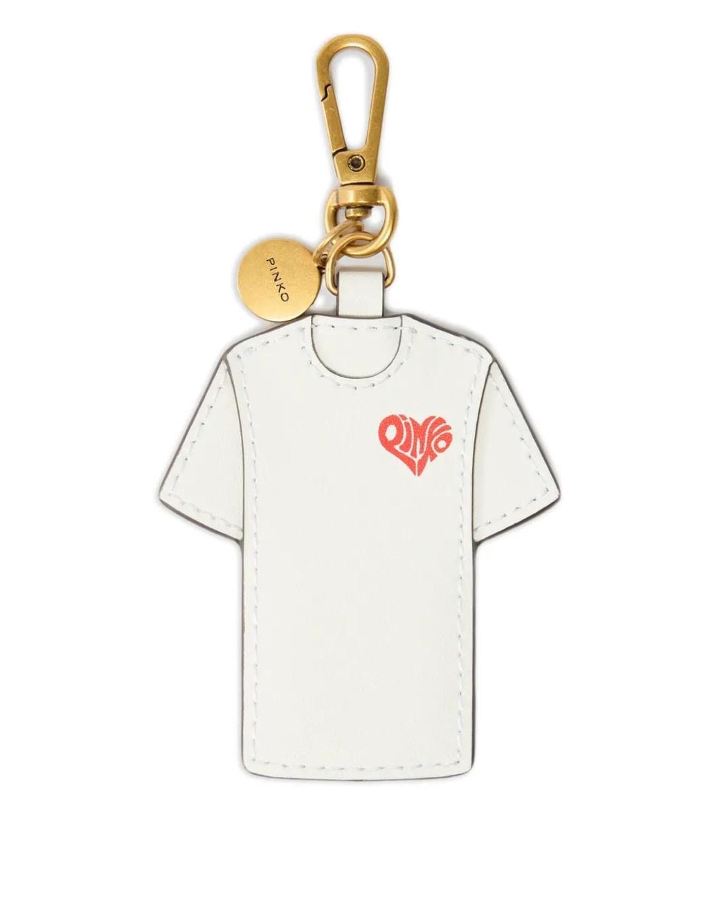 Pinko White Porte-Clés À Breloque T-Shirt