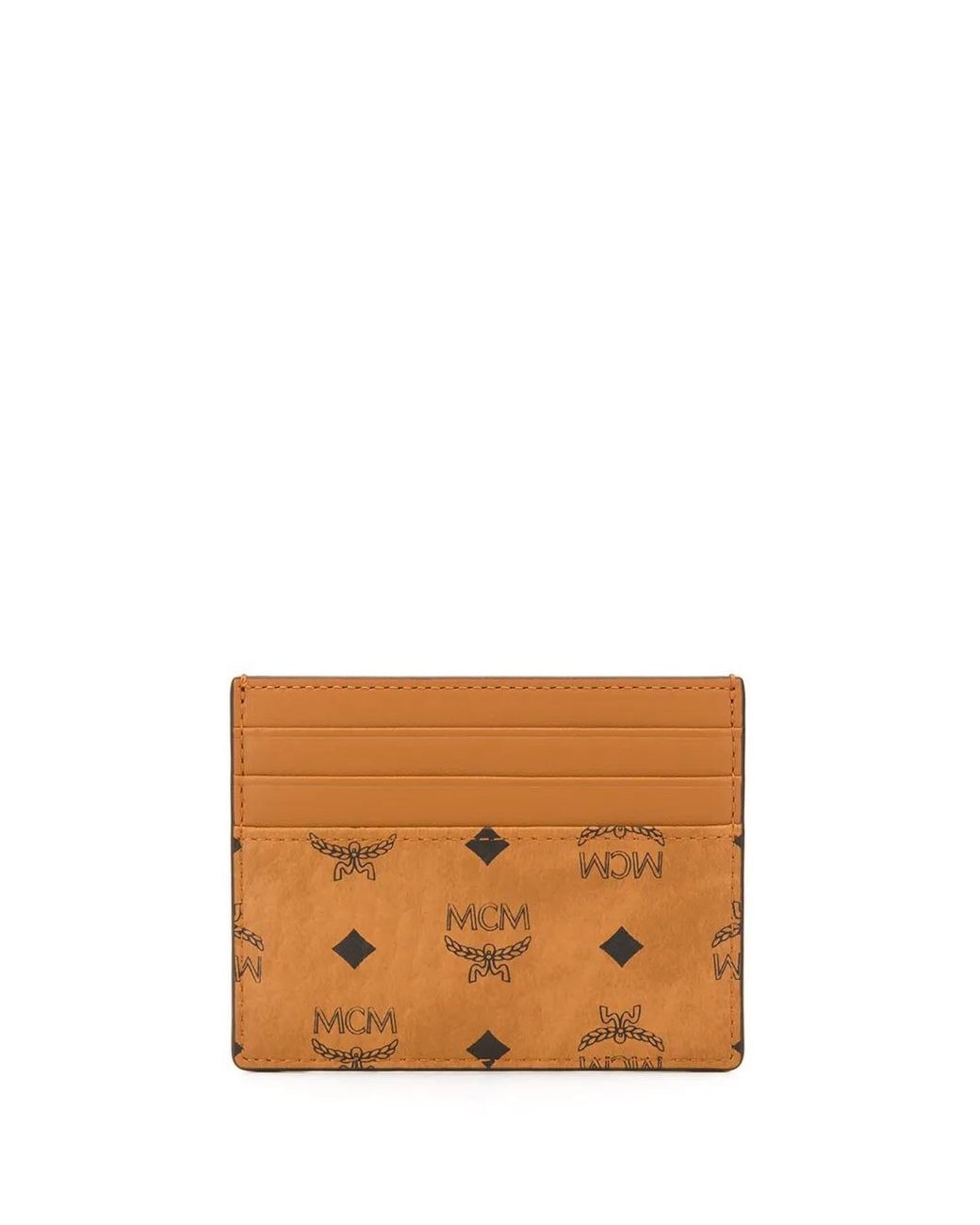 MCM Orange Money-Clip Compact Cardholder