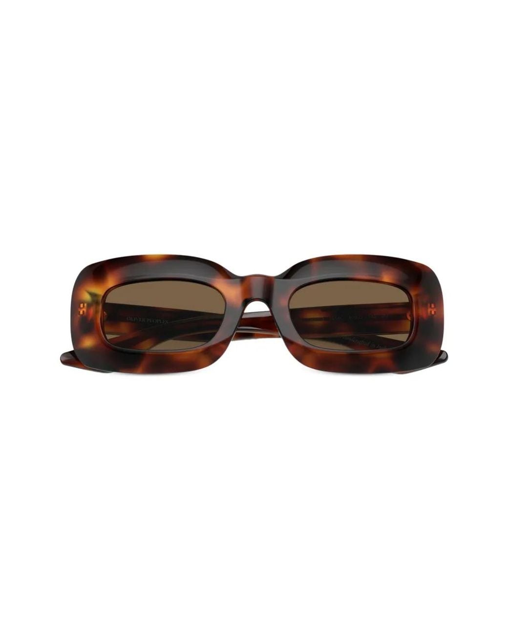 Oliver Peoples Brown X Khaite 1966C Rectangle-Frame Sunglasses