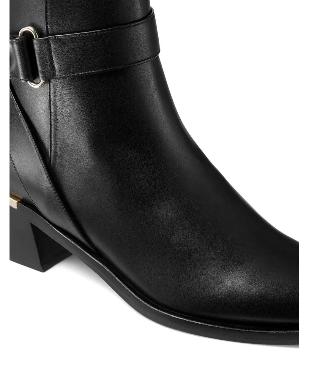 Jimmy Choo Black Noor 45Mm Ankle Boots
