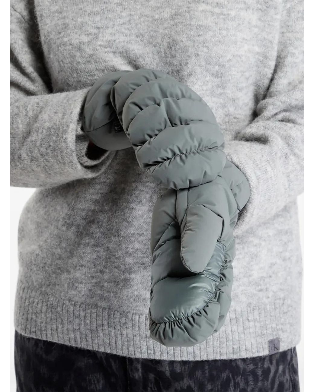 Columbia Gray Csc Luxe Quilted Mittens