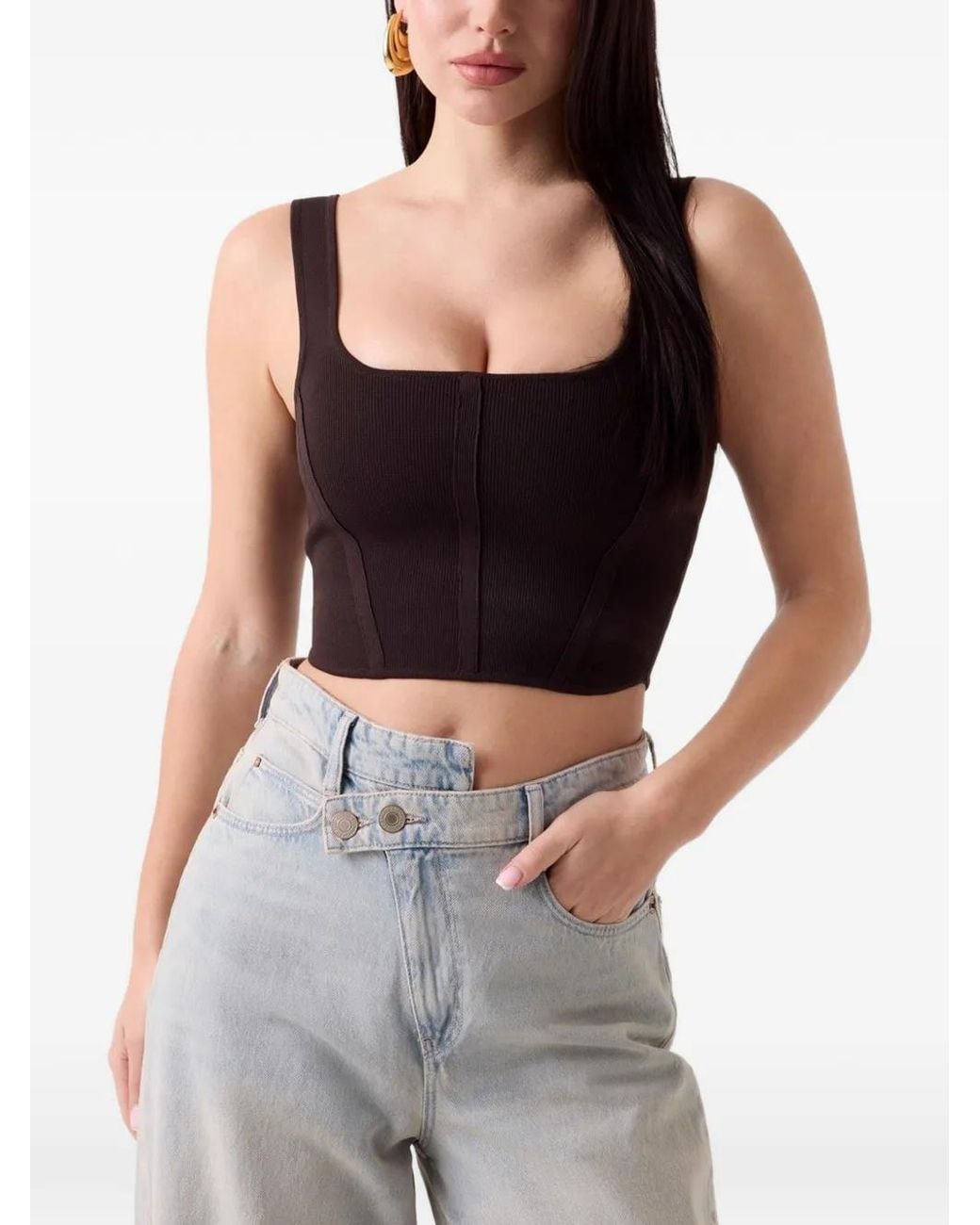 Guess Black Eco Esme Corset Top