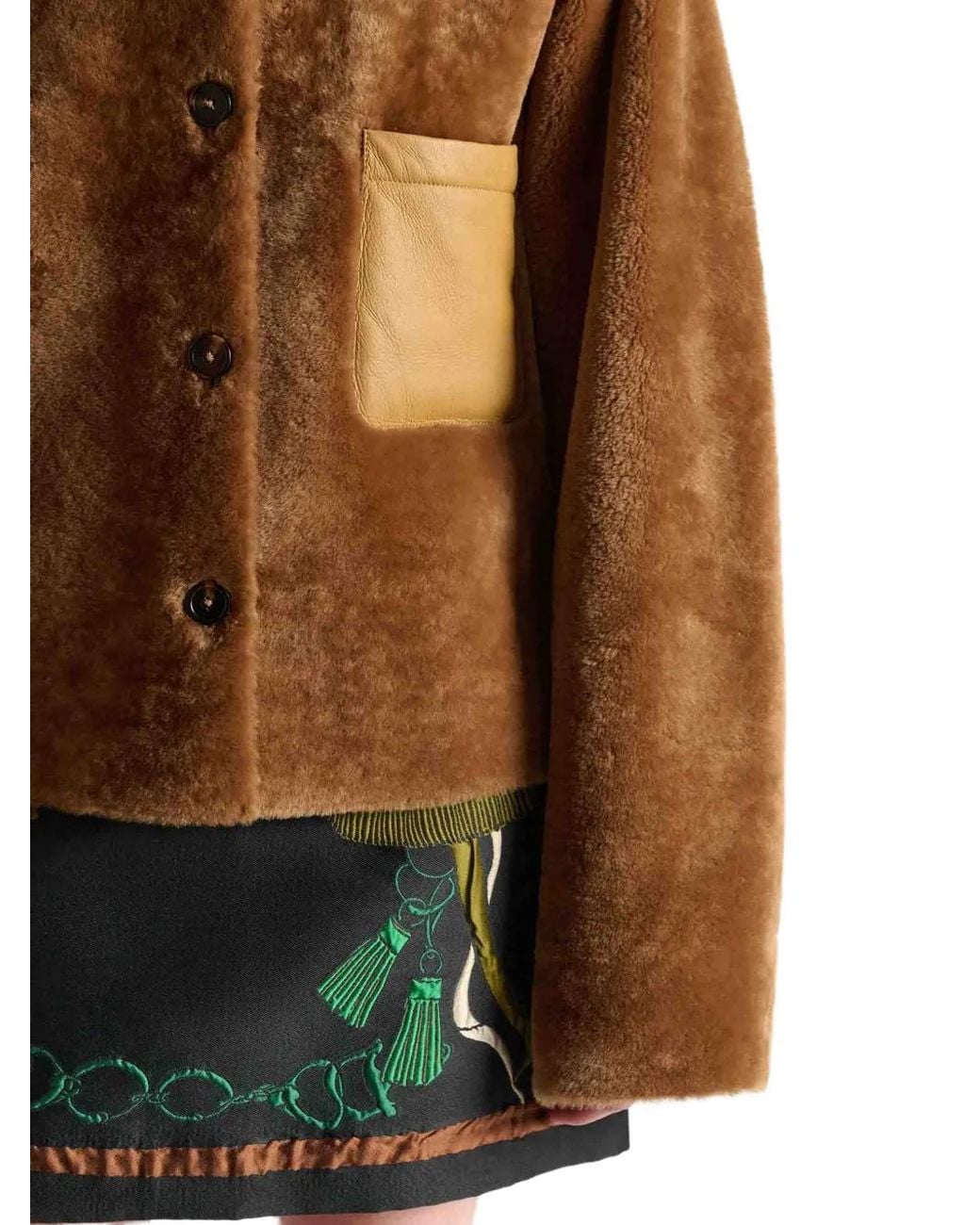 Dorothee Schumacher Brown Soft Touch Shearling Jacket