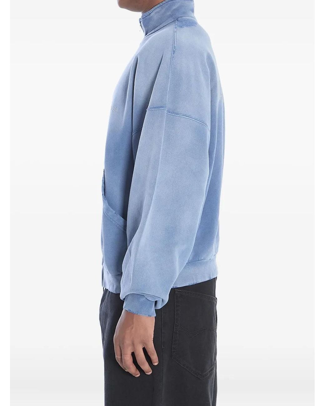 Balenciaga Blue Zip Up Jacket for men
