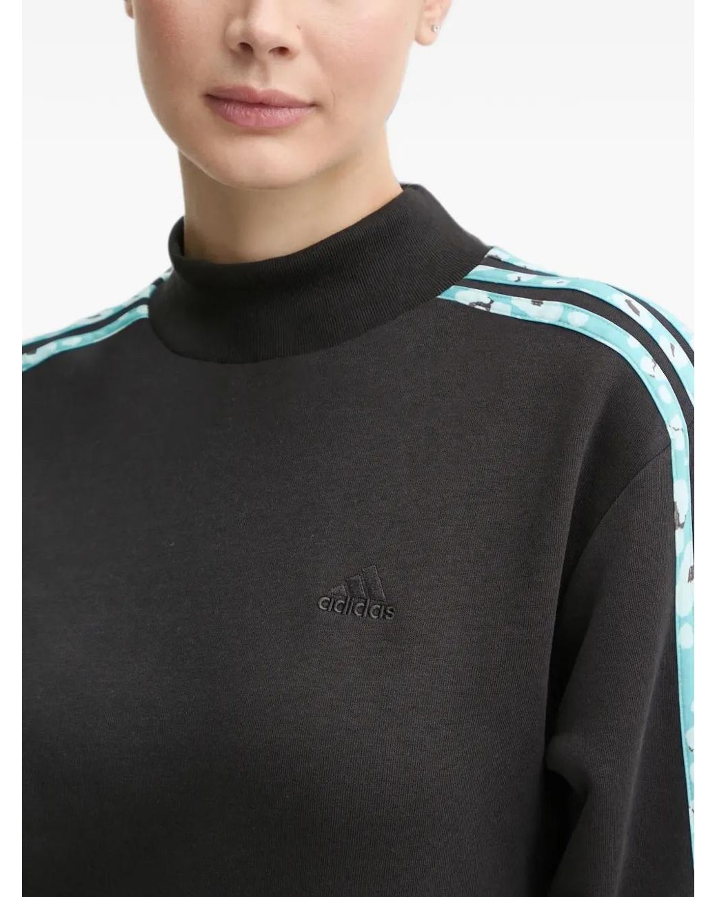 Adidas Black Essentials 3-Stripes Sweatshirt
