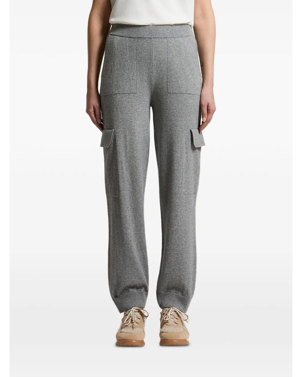 Peserico Gray Knit Cargo Pants