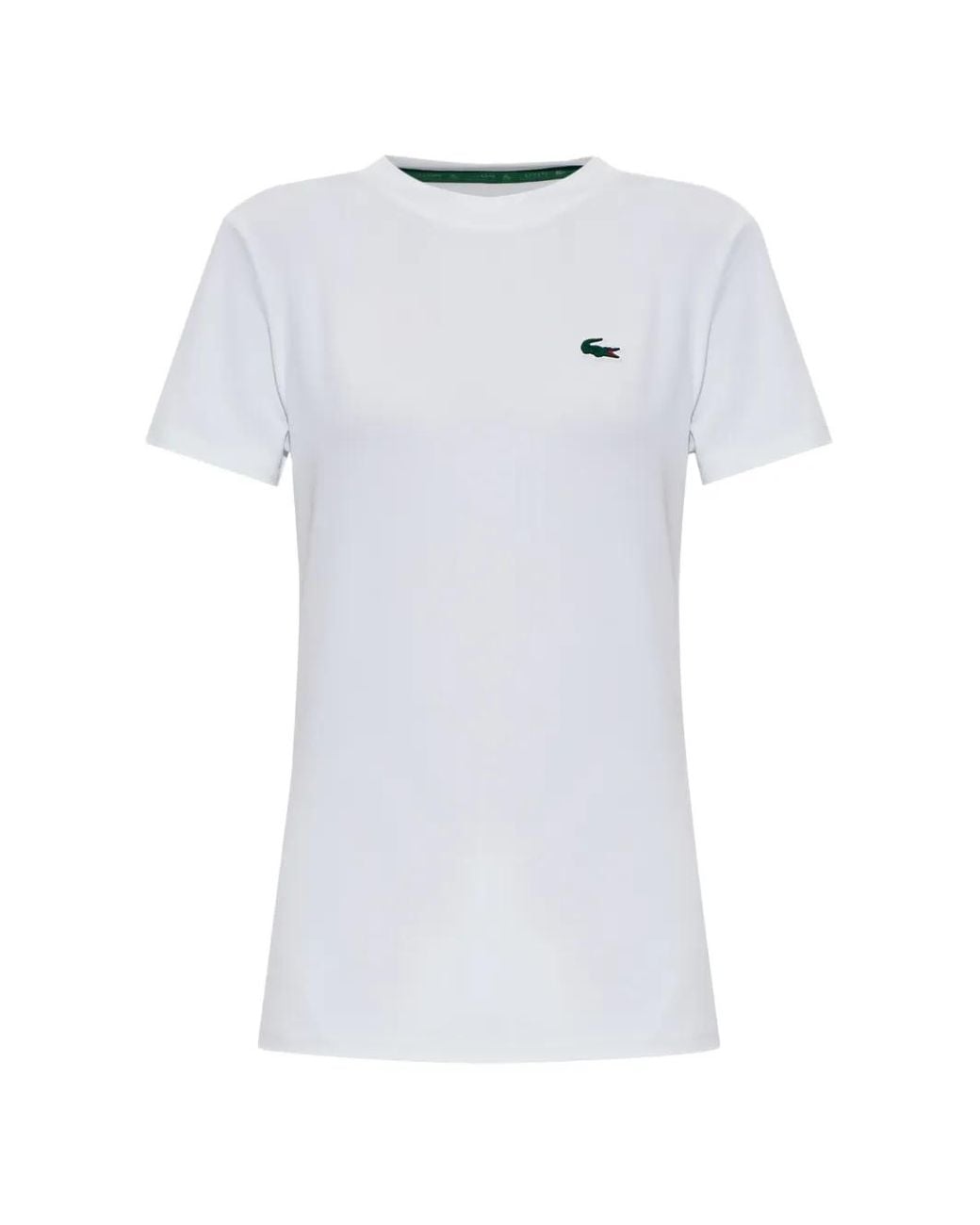 Lacoste White Logo-Patch T-Shirt