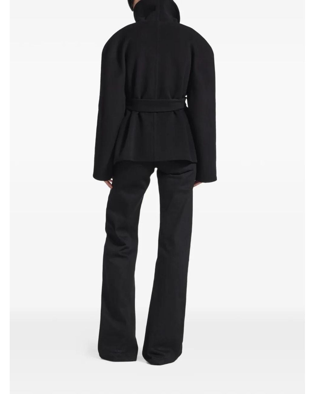 Balenciaga Black Belted Wrapped Jacket