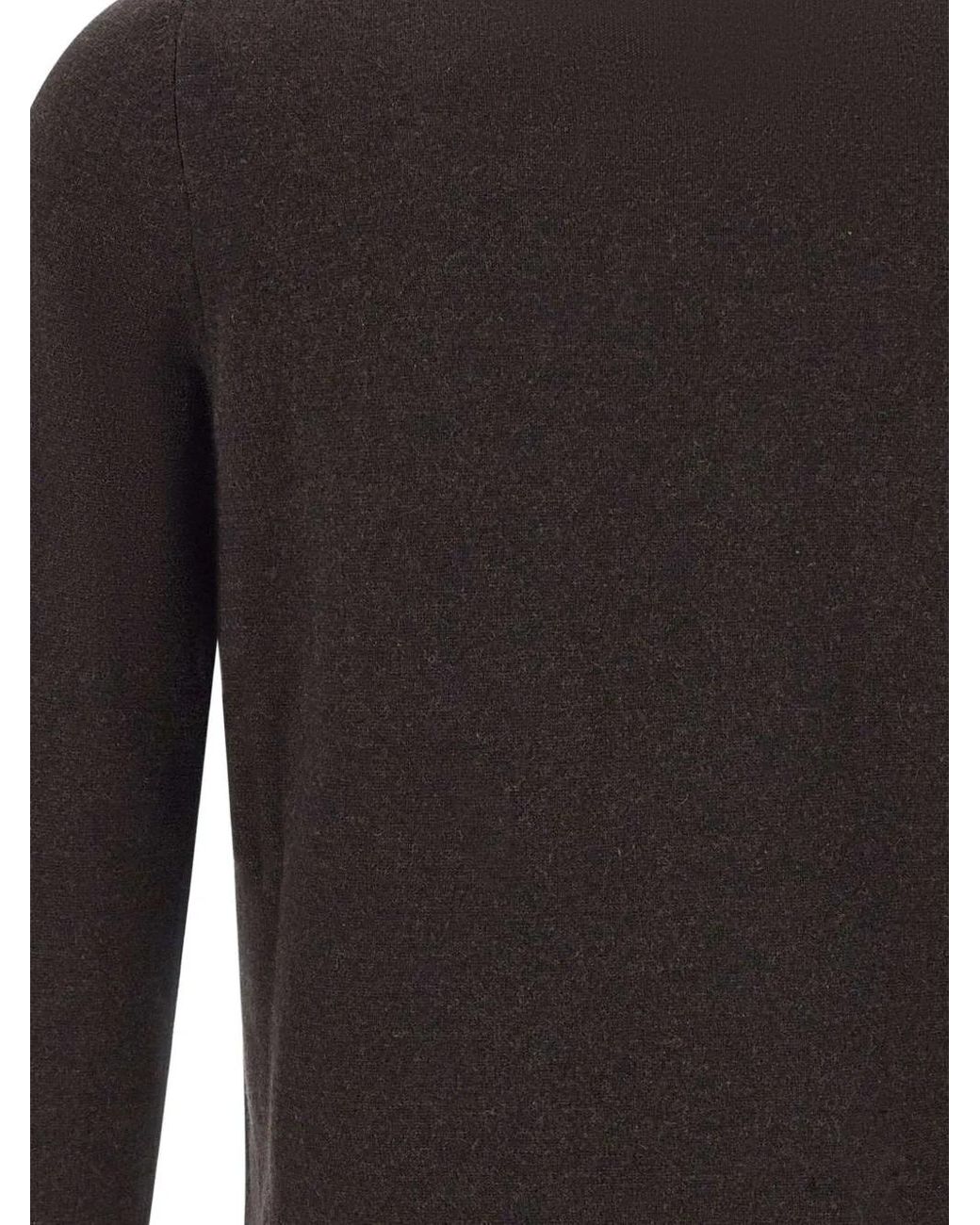 Kangra Gray Ribbed Crew-Neck Sweater for men
