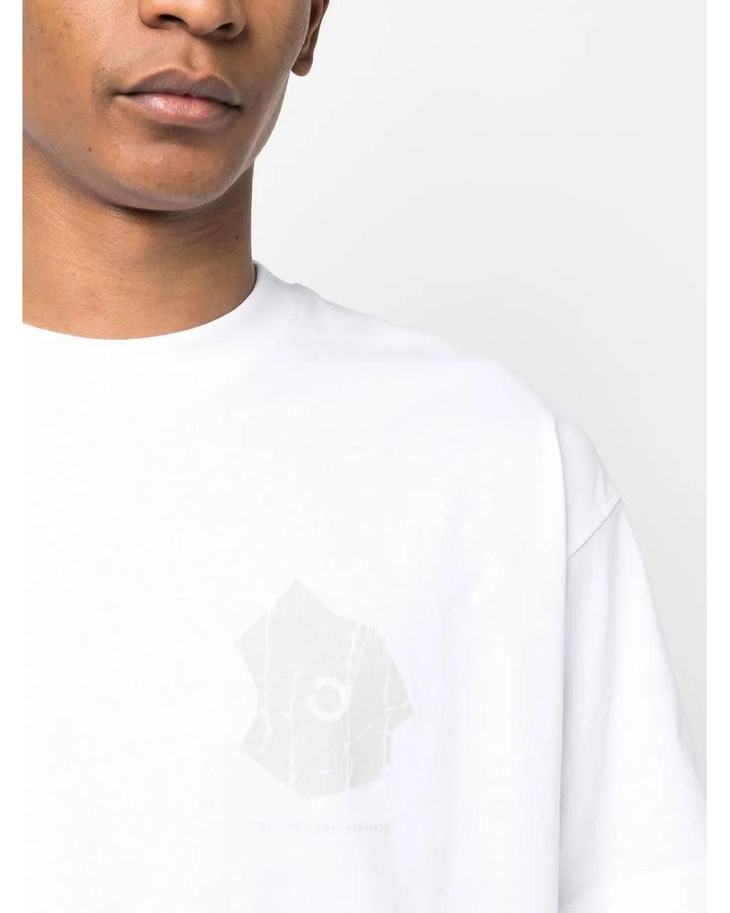 Objects IV Life White Graphic-Print Crew-Neck T-Shirt for men