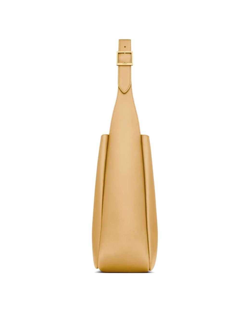 Saint Laurent White Le 5 À 7 Buckle-Monogram Shoulder Bag