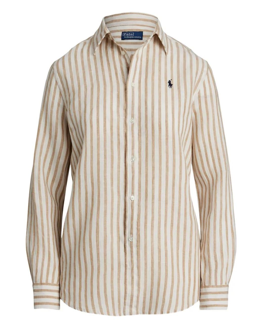 Polo Ralph Lauren Natural Striped Button-Up Shirt