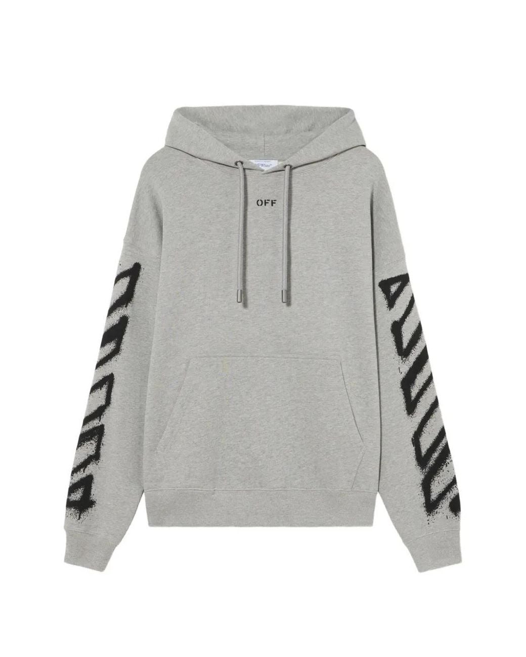 Off-White c/o Virgil Abloh Gray Spray Can Arrow Skate Hoodie for men