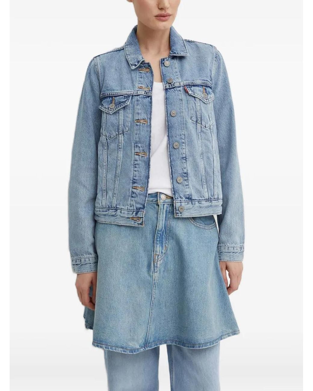 Levi's Blue Washed-Denim Jacket