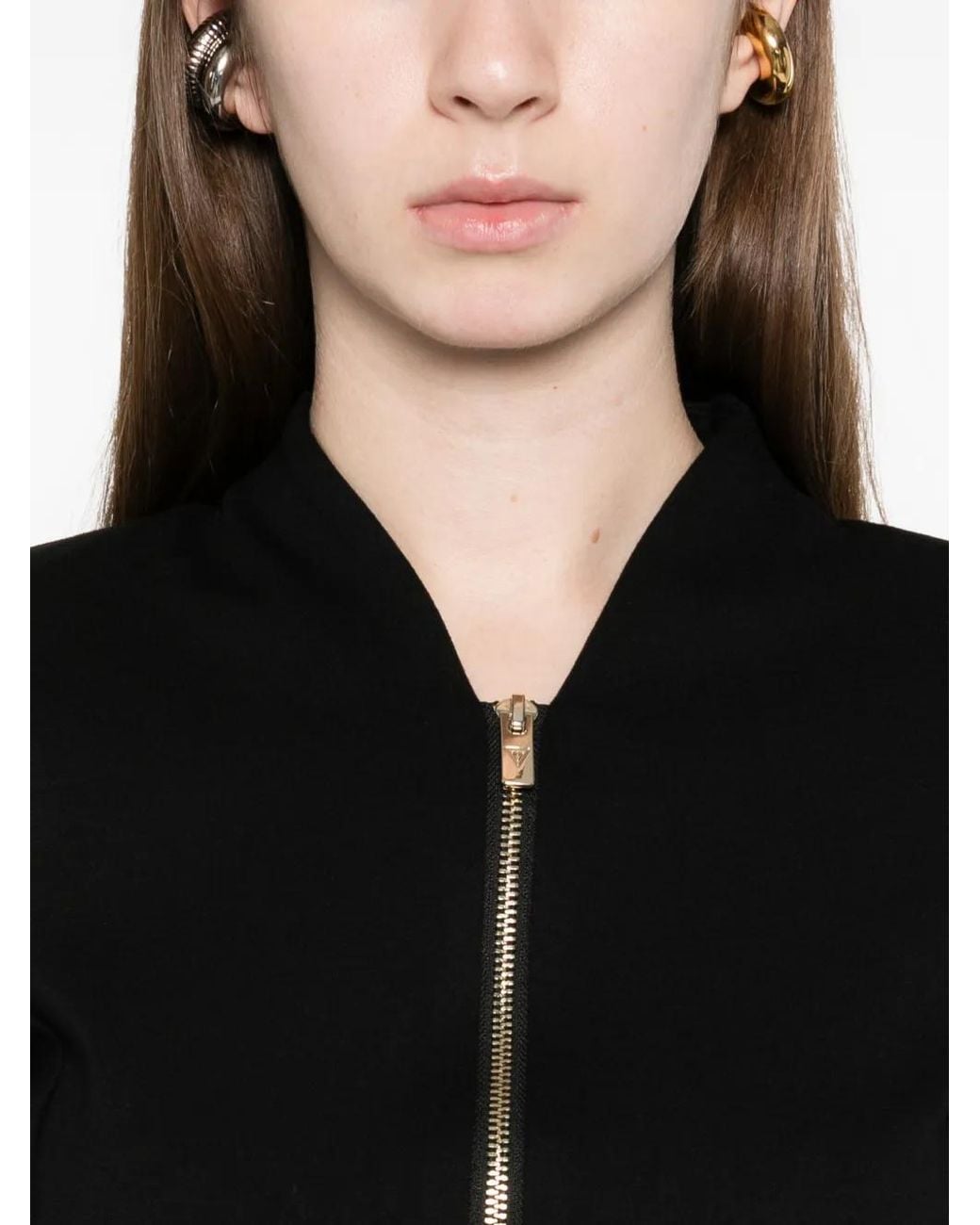 MACRON Black Chemise À Fermeture Zippée