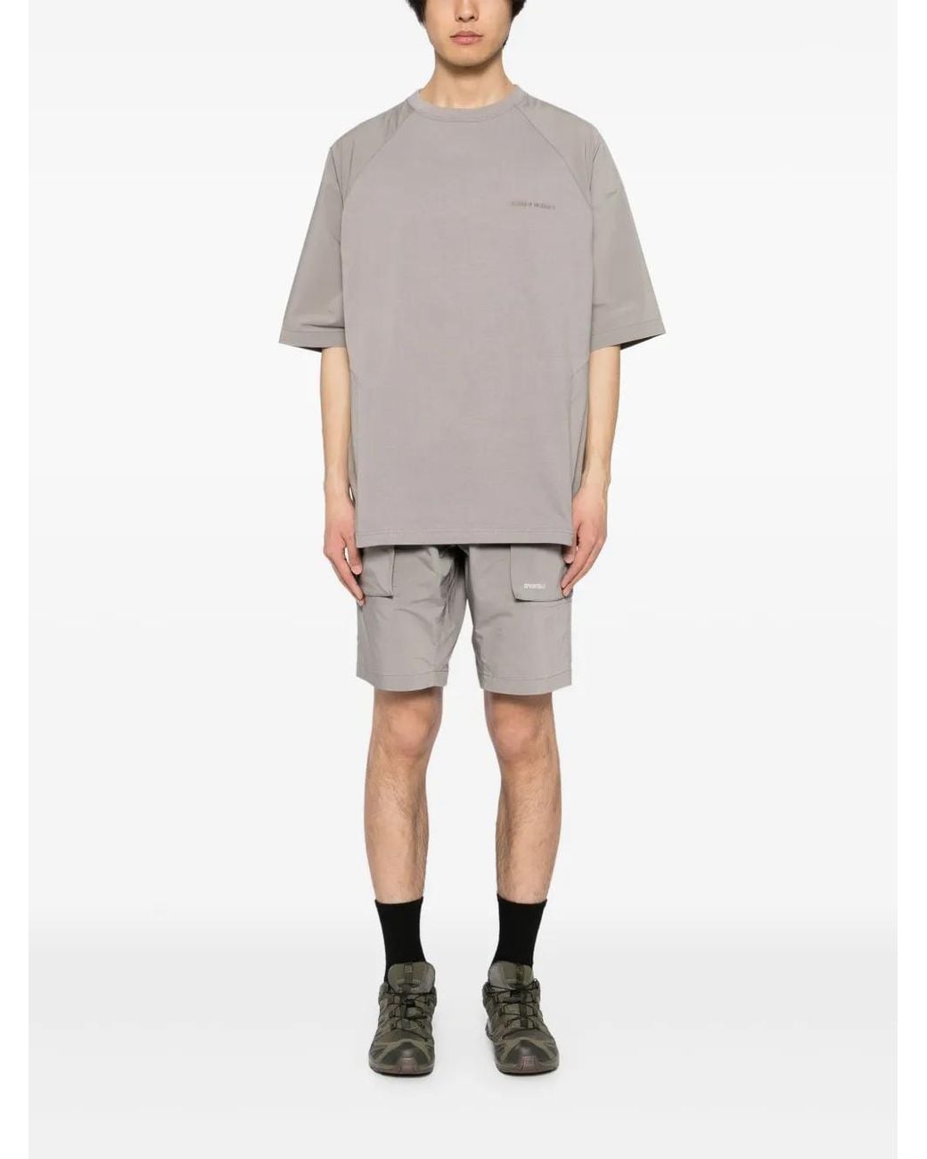 Spoonyard Gray Solotex 3D Patch Pockets Shorts