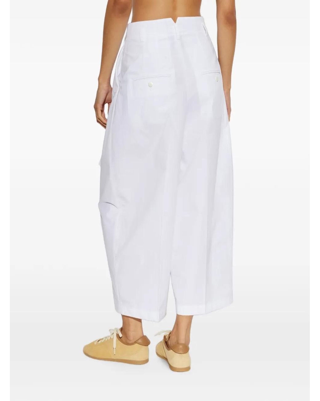 Jacquemus White Miami Straight-Leg Trousers