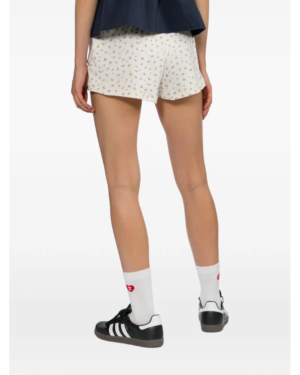 AAPE BY A BATHING AP White Floral-Print Shorts