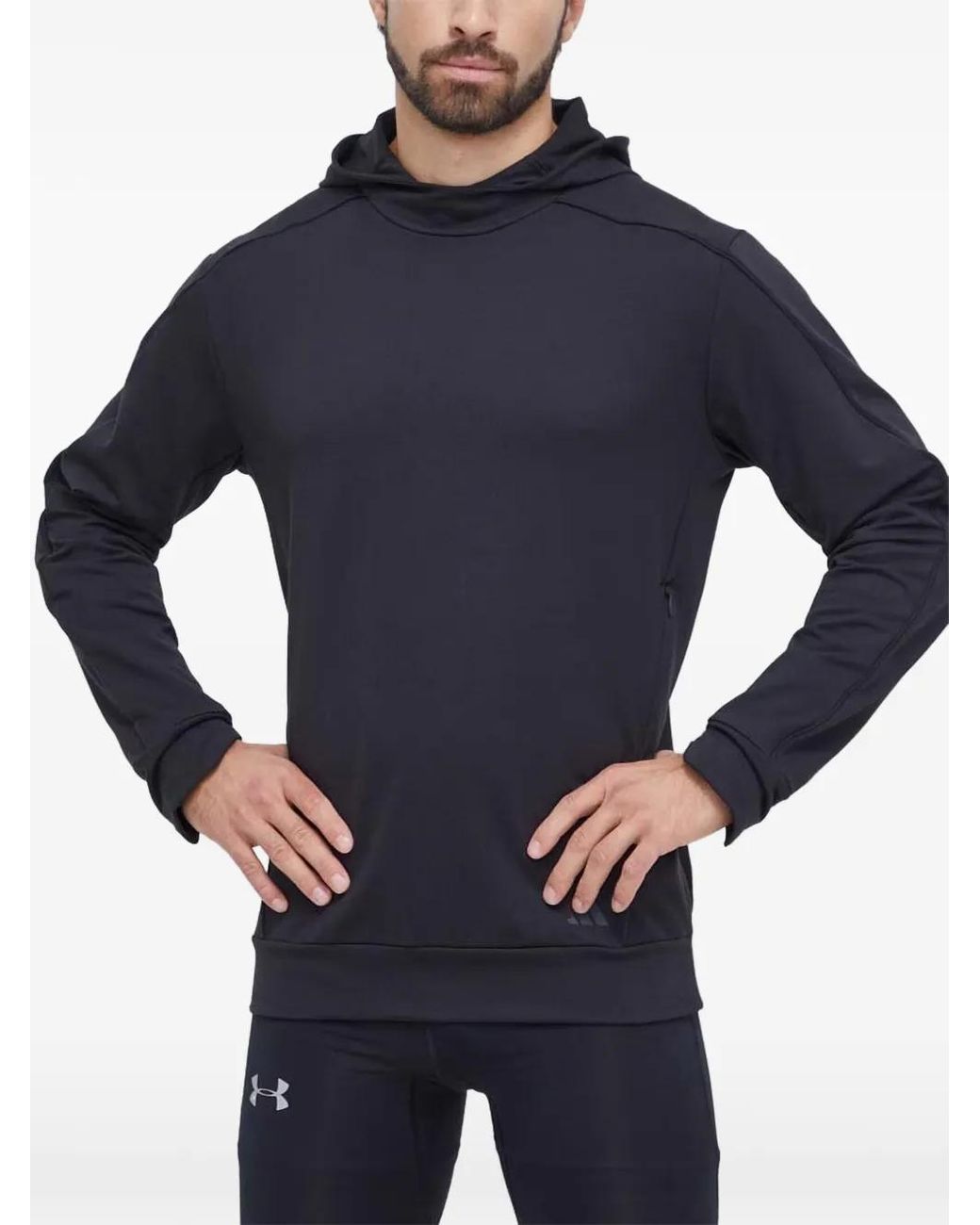 Adidas Blue Yoga Training Hooded Sweatshirt for men