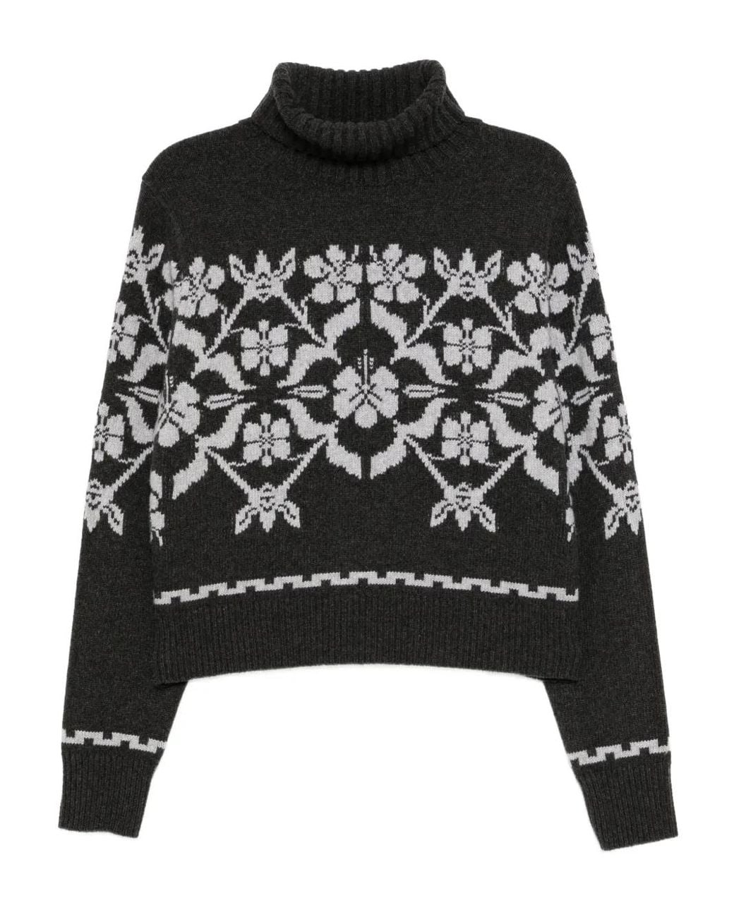 High Sport Black Zoe Fairisle Sweater