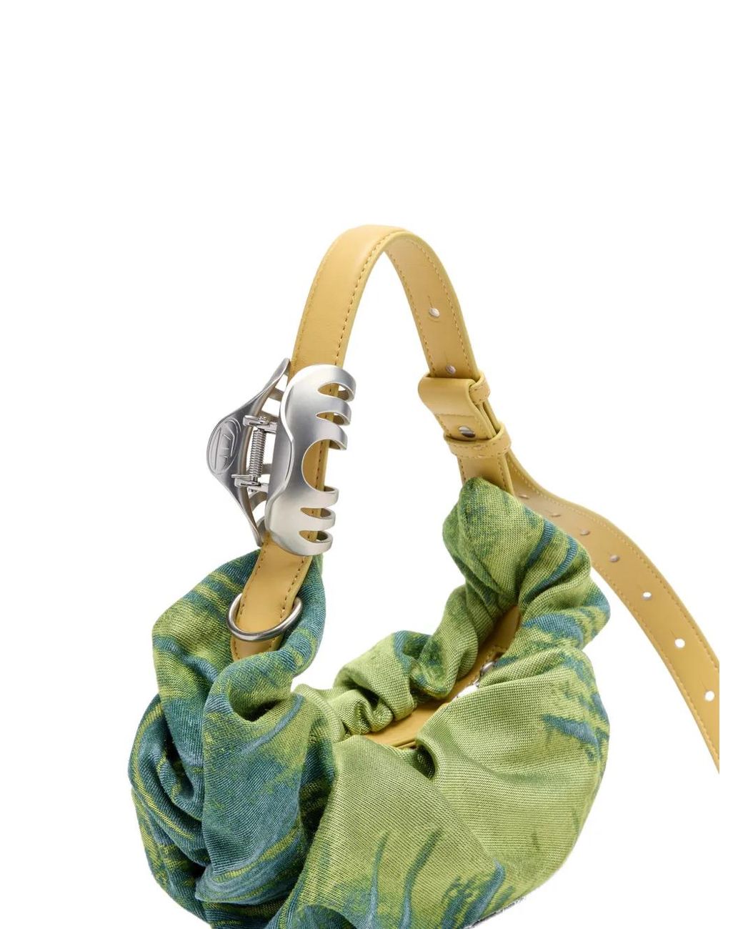 DIESEL Green Grab-D Shoulder Bag