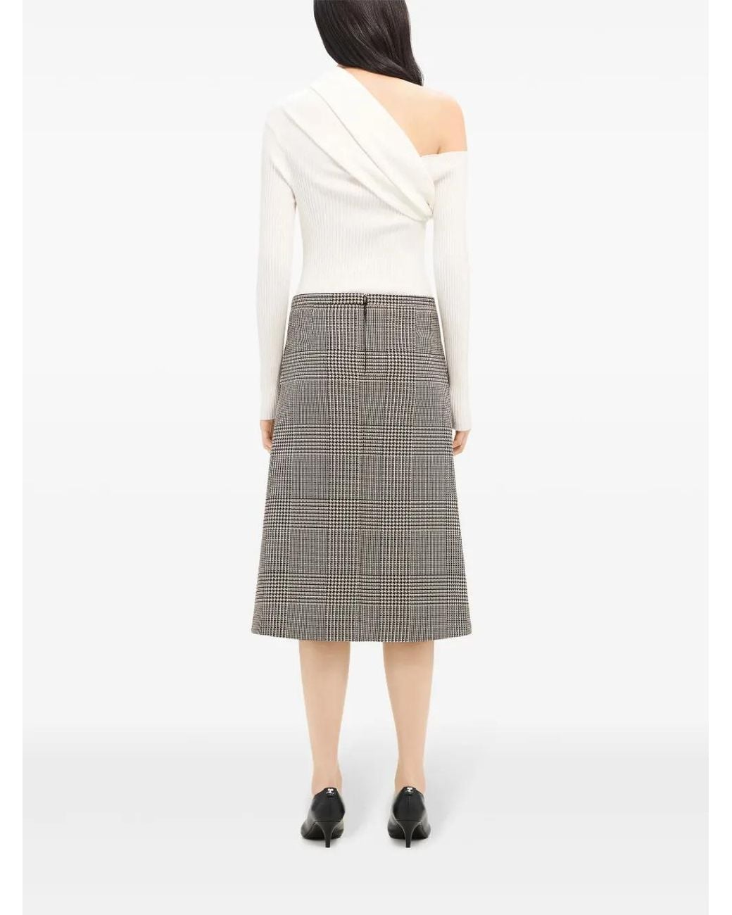 Courreges White Logo-Embroidered Ribbed Jumper