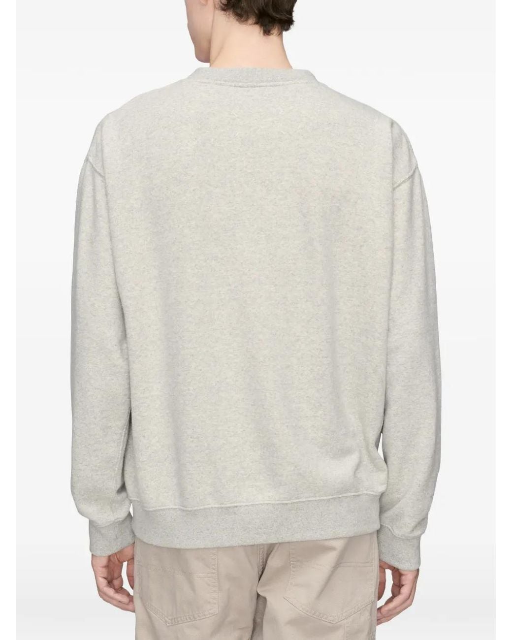 Maison Margiela White Double-Layered Raw-Hem Sweatshirt for men