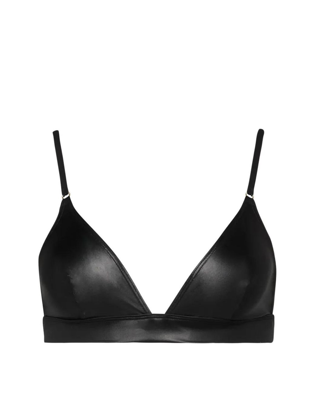 Maison Close Black Splash Triangle Bikini Top