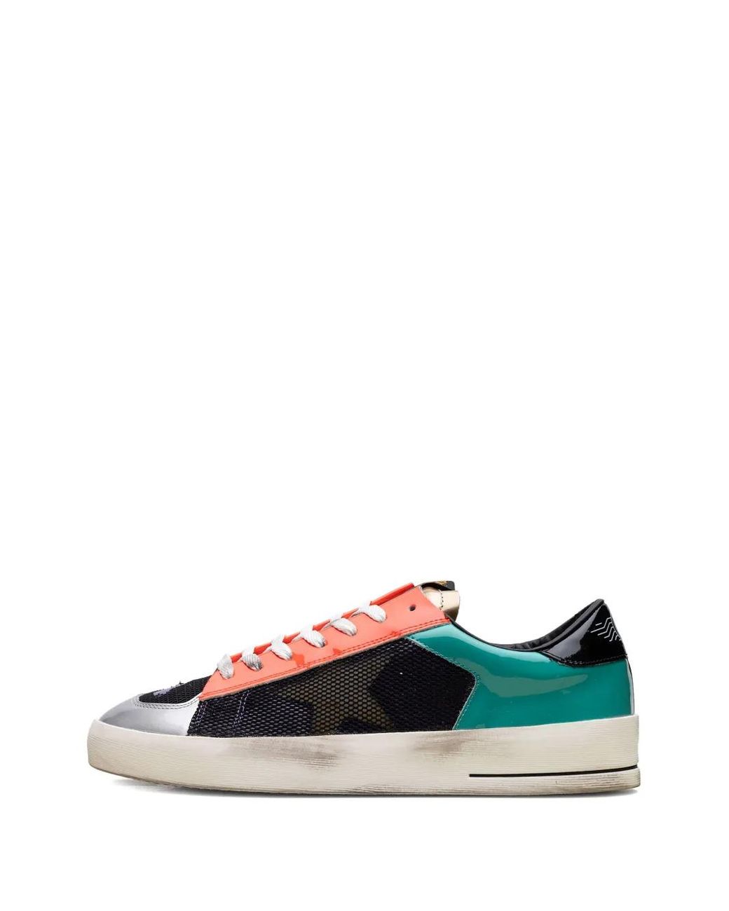 Golden Goose Deluxe Brand Green Baskets Stardan Lab En Cuir Verni Et Mesh for men