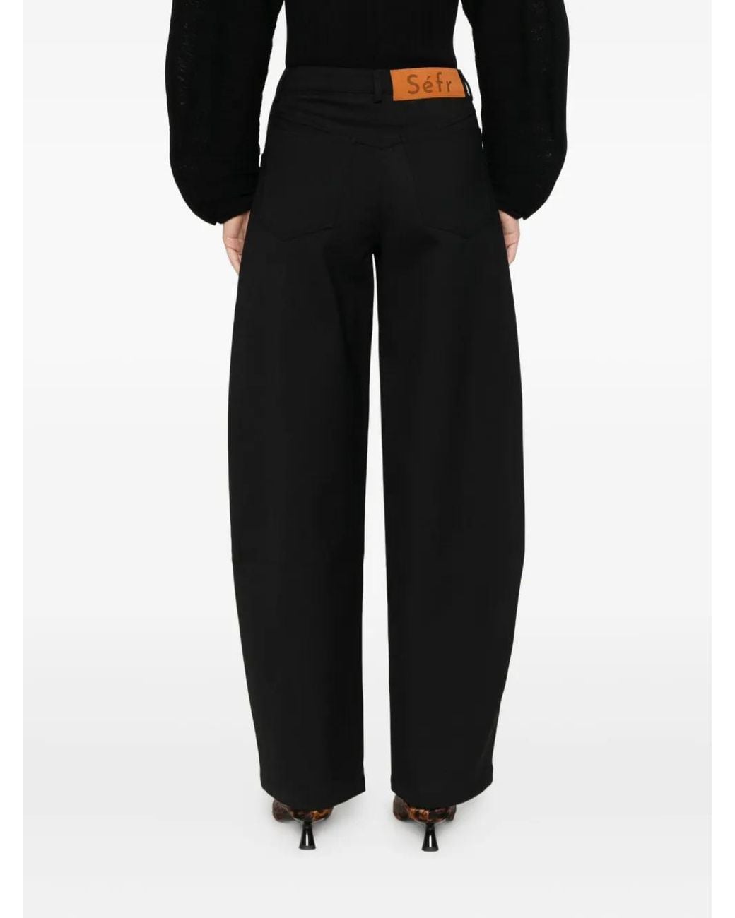 Séfr Black Viola Five-Pocket Trousers