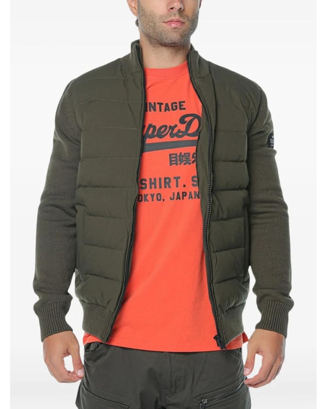 Ecoalf Red Tarife Hybrid Quilted Jacket for men
