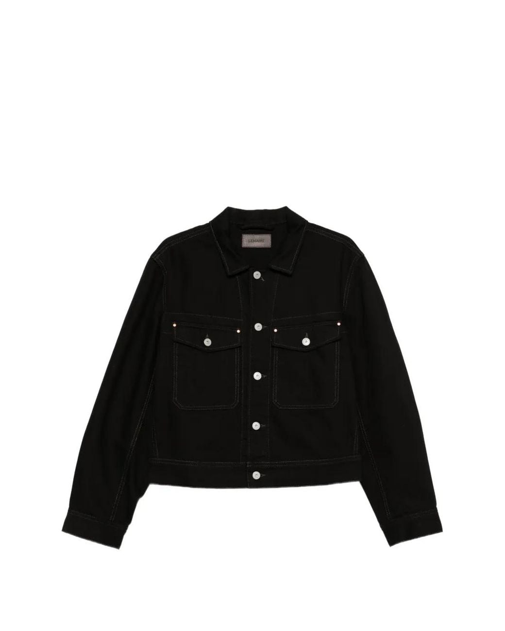 Lemaire Black Trucker Jacket for men