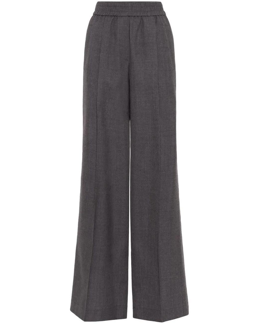 Brunello Cucinelli Gray Classic Suit Trousers
