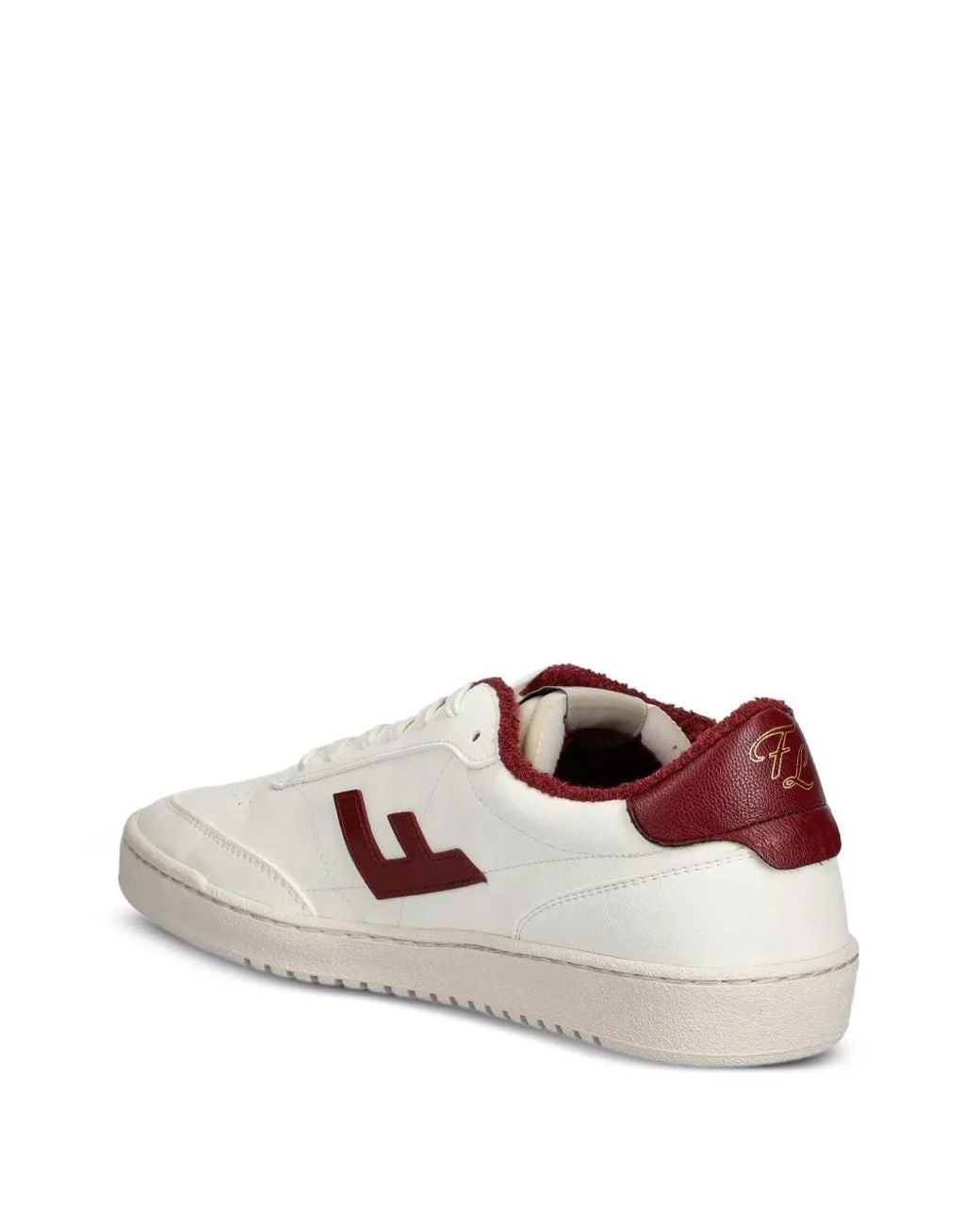 Flamingos Pink Leather-Panelled Terry-Cloth Sneakers