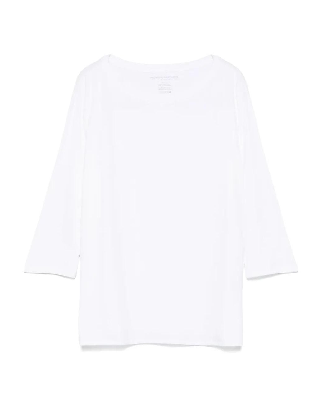 Majestic Filatures White Bateau T-Shirt