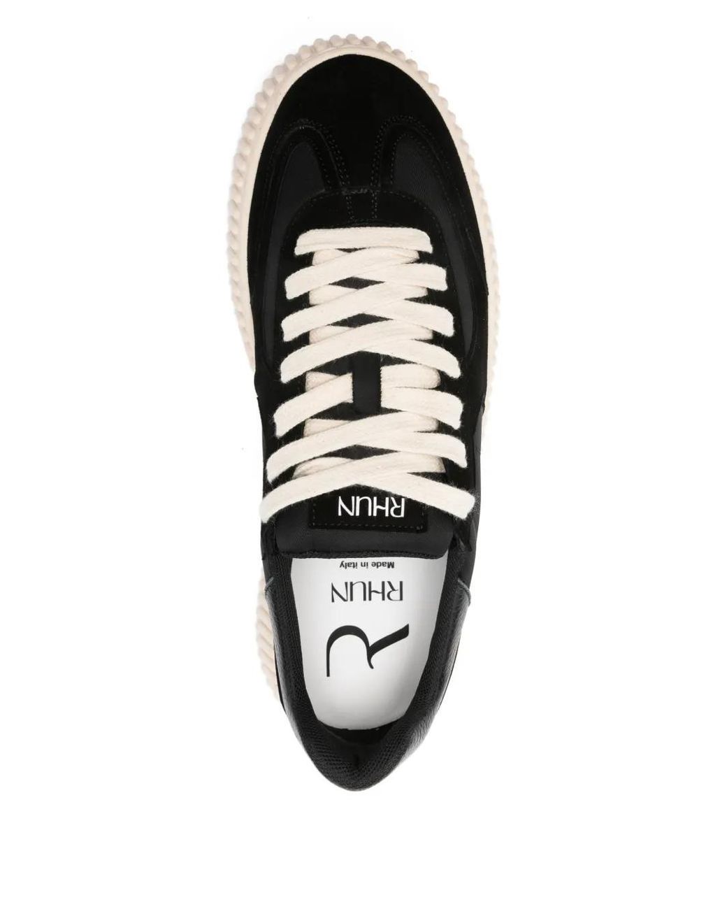 Rhun Black 1989 Treble Panelled Sneakers