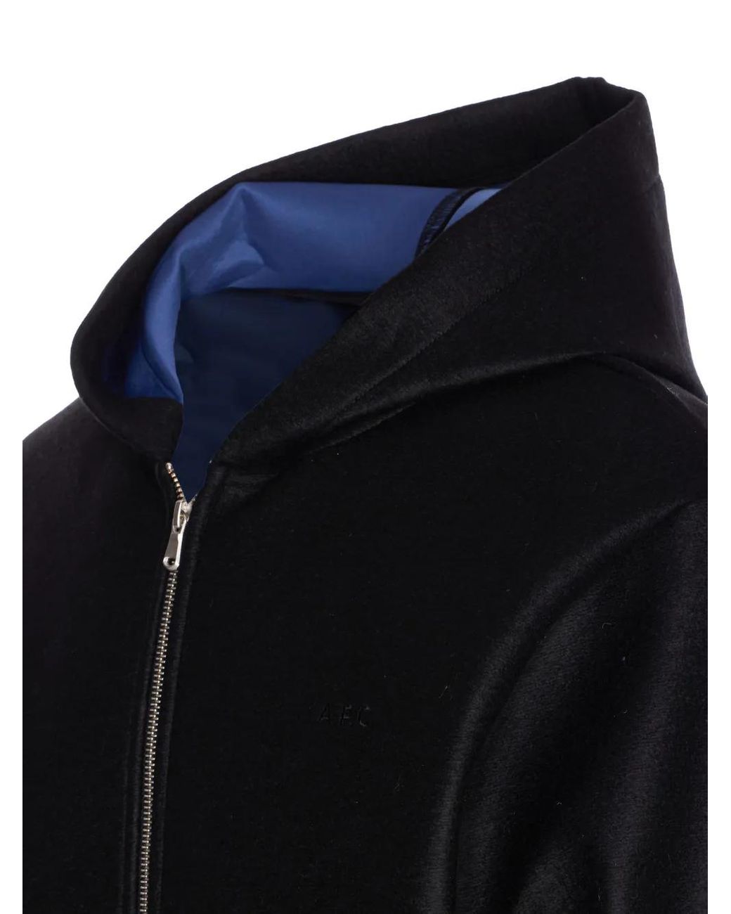 A.P.C. Black Zip-Front Hoodie