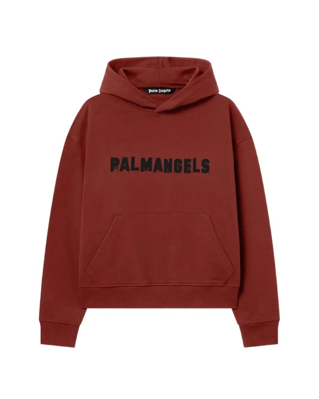 Palm Angels Red Hoodie Palm Hills for men
